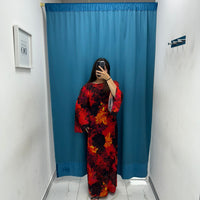 Vestito lungo stampato 33992