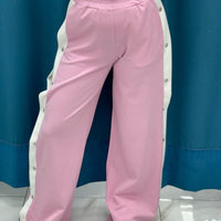 Pantalone con bottoni laterali 96536