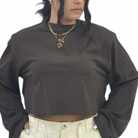 Maglia"Long Sleeve Crop top"-02703