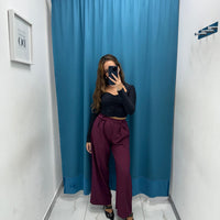 Pantalone a palazzo con bottoni 6152