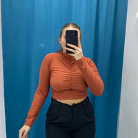 Maglia basic drappeggiata 5272