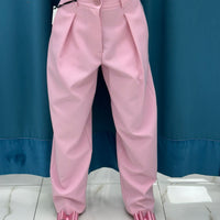 Pantalone slouchy rosa Lumina