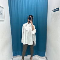 Camicia oversize con fiocco 159933