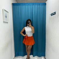 Gonna plissettata arancio 9022