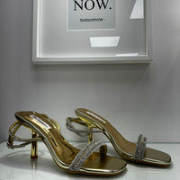 Sandali oro con strass 2252