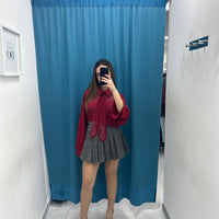 Gonna plissettata grigia 6625