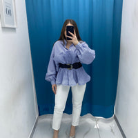 Pantalone slim fit bianco 8870