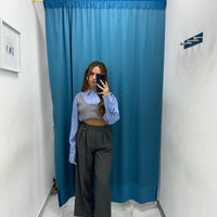 Pantalone a palazzo con bottoni 6152