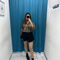 Camicia quadri con brillantini 245877