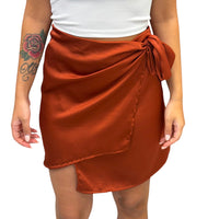 Gonna pareo satin corta - 155