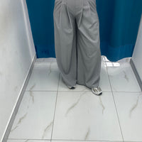 Pantalone wide leg con cintura 18065