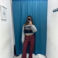 Pantalone a palazzo ecopelle 0363