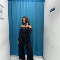 Pantalone a palazzo con bottoni 6152