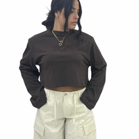 Maglia"Long Sleeve Crop top"-02703