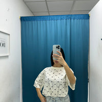 T-shirt con fiocchetto 19065
