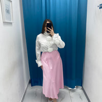 Gonna satin rosa 1166
