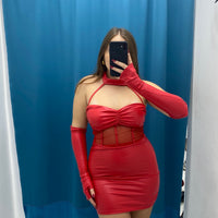 Vestito in ecopelle 6999