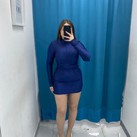 Vestito in lycra con scollo 12701