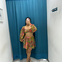 Coordinato top corto e gonna 6626