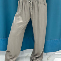 Pantalone palazzo satin 24205