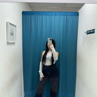 Body in pizzo con manicotti 6360