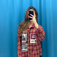 Camicia a quadri rosso 81219