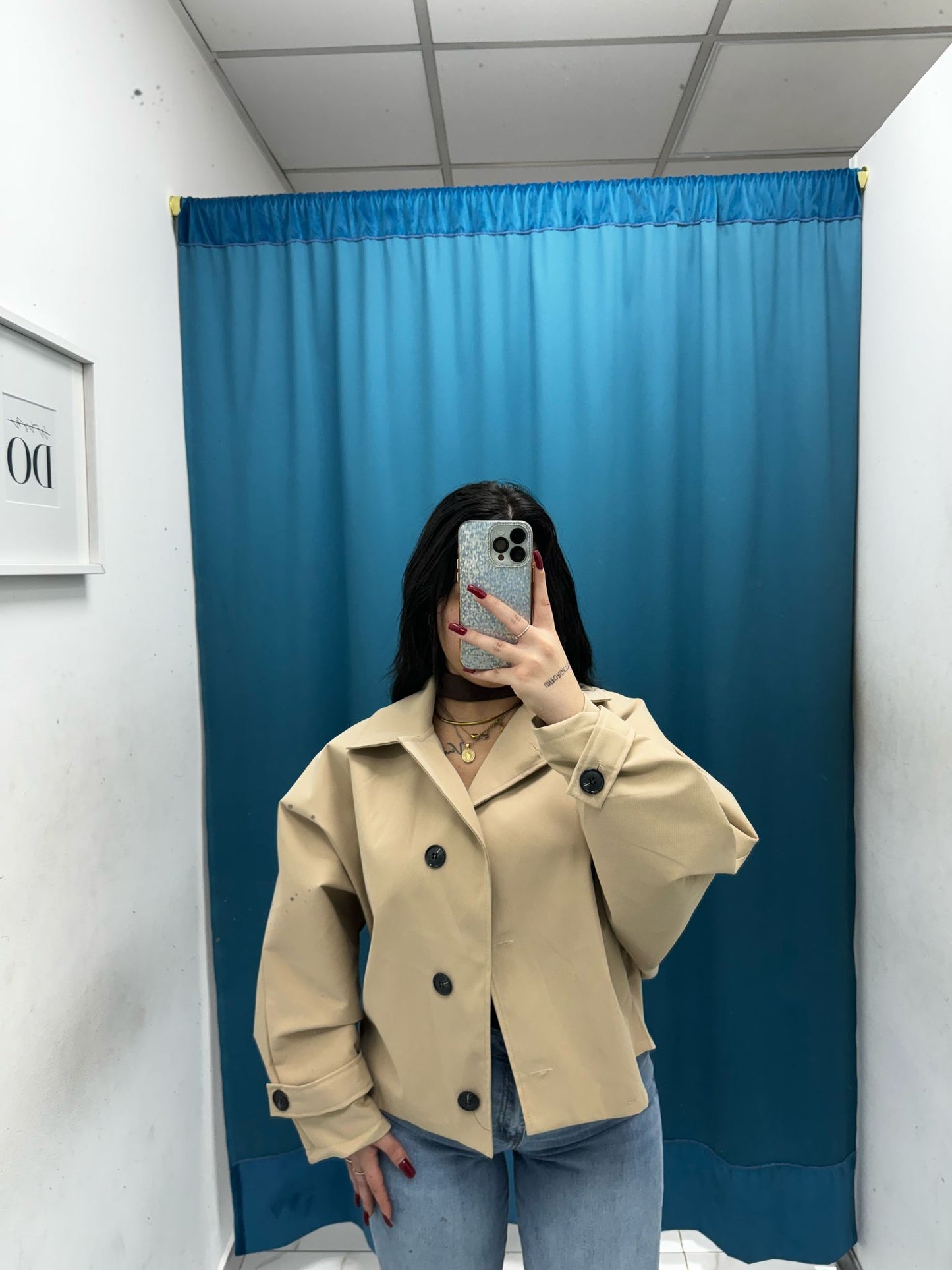 Trench corto beige 4608