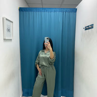 Pantalone palazzo satin 24205