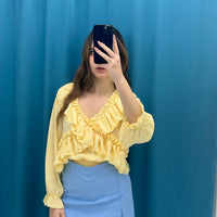 Blusa rouches 6015
