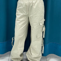 Pantalone cargo beige