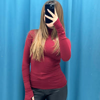 Maglia dolcevita lycra