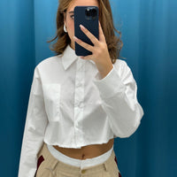 Camicia corta con cravatta 18014