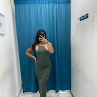 Vestito a giro a coste 5186