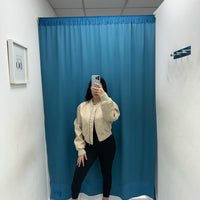 Giacca ecopelle beige 248505