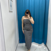Vestito lungo a righe 19923
