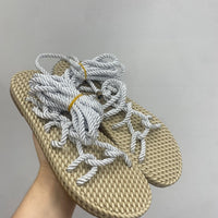 Sandali corda bianco