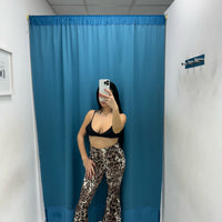 Pantalone a zampa maculato 10028