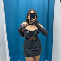 Vestito in ecopelle 6999
