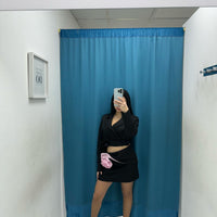 Coordinato giacca e gonna con rosa 13174