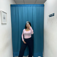 Pantalone wide leg blu 11938