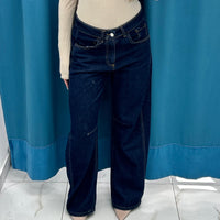 Jeans balloon lavaggio scuro 200