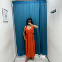 Vestito longuette in lino 9136