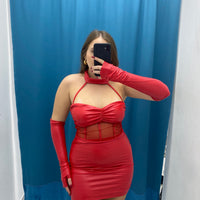 Vestito in ecopelle 6999