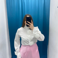 Camicia con rose 5925
