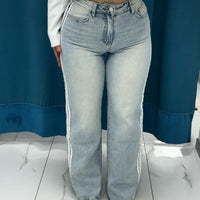 Jeans con riga laterale 55452