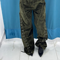 Velvet Lace Pants - 6633