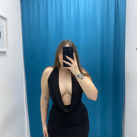 Mini dress con scollo 24960