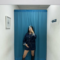 Coordinato camicia e gonna denim