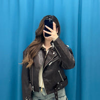 Biker in ecopelle brown 7063