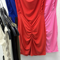 Vestito corto con scollo 6069